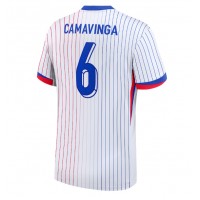Camisa de Futebol França Eduardo Camavinga #6 Equipamento Secundário Europeu 2024 Manga Curta